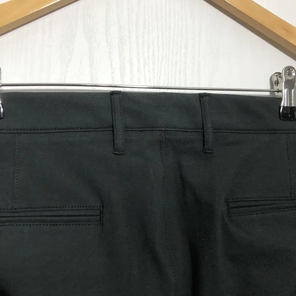 J.Crew Tech 484 Pants Mens 34 34 Black Slim Fit Straight Leg Stretch Preppy New